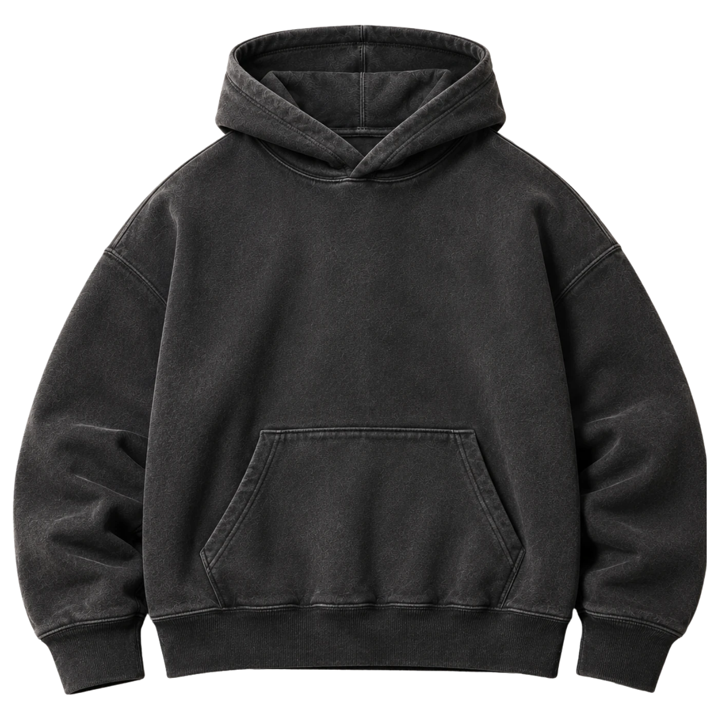 MRVËY heavyweight washed-charcoal hoodie